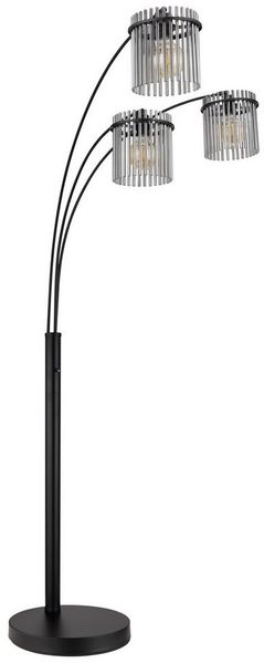 GLOBO LIGHTING Stehlampe GORLEY, ohne Leuchtmittel, Design Glasstäbe, Stehleuchte, Wohnzimmer, Esszimmer, Bogenlampe