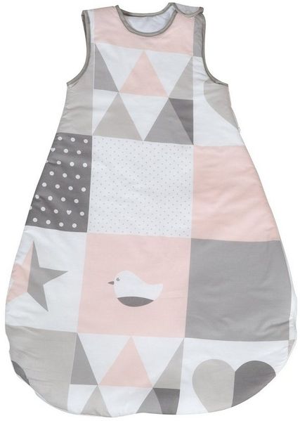 roba Schlafsack 'Happy Patch' rosa 90 cm - ganzjahres Babyschlafsack - atmungsaktiv - Baumwolle Bild 3