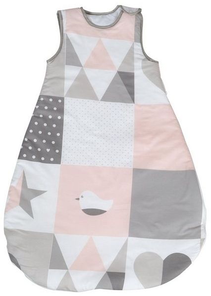 roba Schlafsack 'Happy Patch' rosa 90 cm - ganzjahres Babyschlafsack - atmungsaktiv - Baumwolle Bild 2