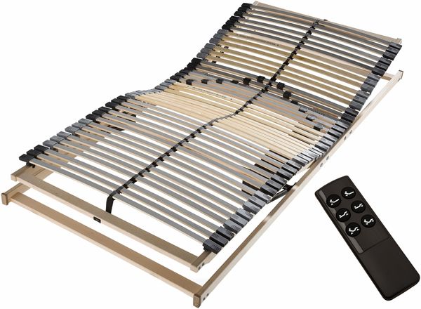 Lattenrost Flex 42 Motor, Kopfteil und Fußteil elektrisch verstellbar Größe 120 x 200 cm