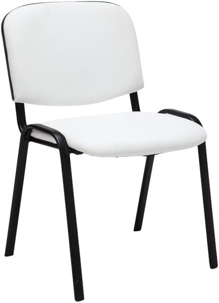 CLP Stuhl Ken Kunstleder stapelbar und mit modernem Design,weiß