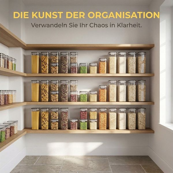 AKKEE Vorratsdose 16 Stück Vorratsdosen mit Deckel Luftdicht, BPA-frei, (16-tlg), Plastik Aufbewahrungsbox mit Deckel Luftdicht