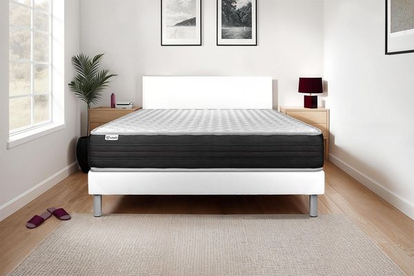 Matratzenset VITAL MEMO ONE 135 x 200 cm Bettrahmen Kit weiß