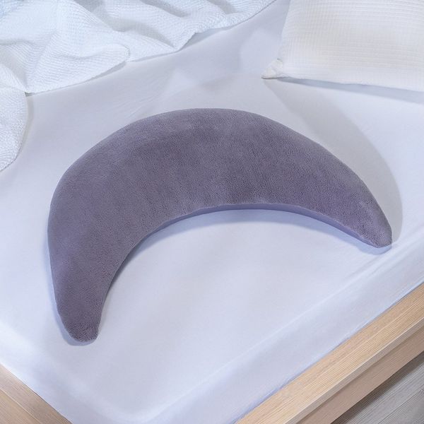 Theraline Plüschmondbezug Bezug für Mondkissen 140x27 cm steingrau