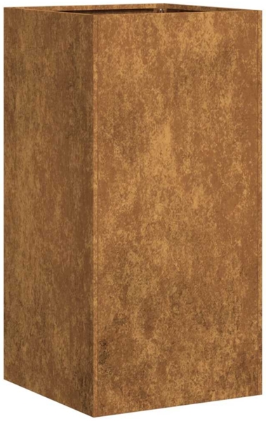 vidaXL Pflanzkübel Rostig 40x40x80 cm Wetterfester Stahl 860709
