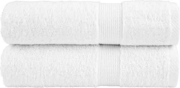 vidaXL Premium Handtücher SOLUND 2 Stk. Weiß 50x100 cm 600 g/m² 137124