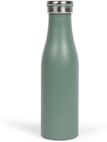 LIVOO Thermosflasche 0,5 Liter Edelstahl Isolierflasche MEN392S grün