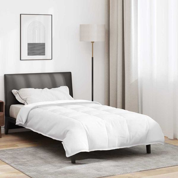 vidaXL 2-in-1 Bettdecke Weiß 155 x 200 cm Feder 42007665