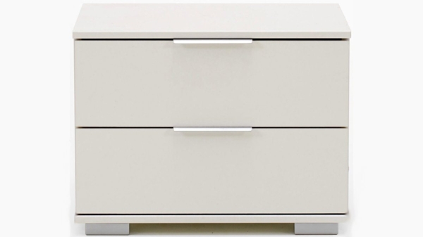 Nachttisch Easy Plus Nachtschrank Nako 52x38x40cm Farbe: weiß