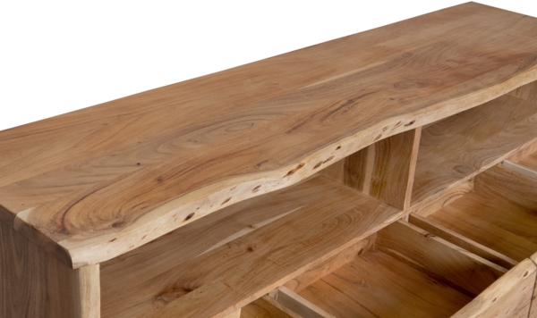 Lowboard TV-Board 190 x 45 x 50 cm Akazienholz massiv naturfarben DAHLIA 86441654 Bild 5