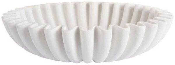 Present Time Servierschale Schale Wave Bowl Weiß (30cm)