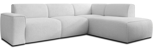 AX LIVING Couch Sofa L Form Didim L Perlweiß 292 stilvoll & bequem R Bild 3