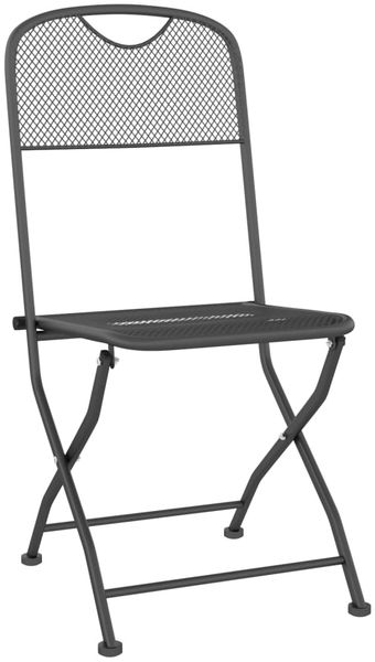 vidaXL 3-tlg. Garten-Essgruppe Streckmetall Anthrazit 3084711 Bild 8