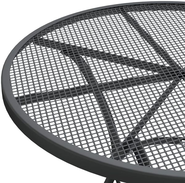 vidaXL 3-tlg. Garten-Essgruppe Streckmetall Anthrazit 3084711 Bild 6