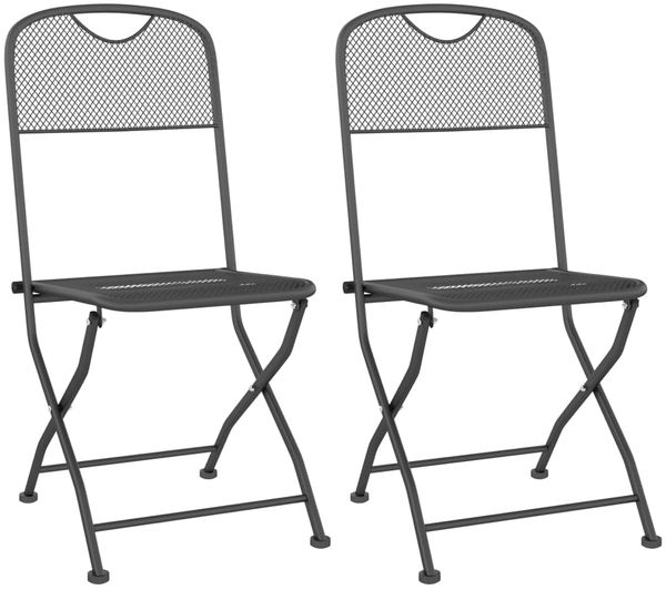 vidaXL 3-tlg. Garten-Essgruppe Streckmetall Anthrazit 3084711 Bild 7