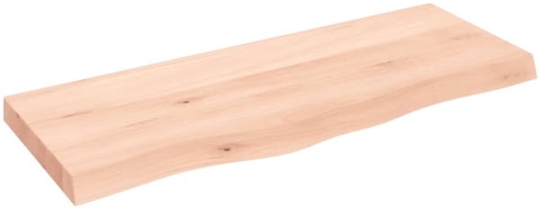 vidaXL Wandregal 100x40x(2-6) cm Massivholz Eiche Unbehandelt 363565