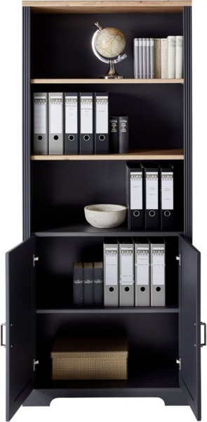 Büroregal Stauraumelement JASMIN 03 Graphit Artisan Eiche Nachbildung Bild 3