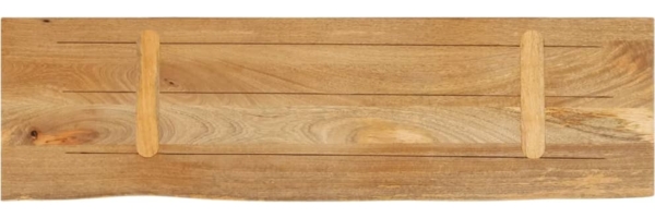 vidaXL Tischplatte mit Baumkante 110x40x3,8 cm Massivholz Mango 370493 Bild 4