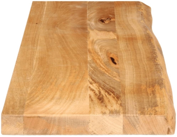 vidaXL Tischplatte mit Baumkante 110x40x3,8 cm Massivholz Mango 370493 Bild 3