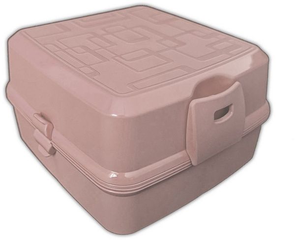 HAC24 Lunchbox Brot- und Lunchbox mit 4 Fächern Vesperdose Brotdose Vorratsbox, Kunststoff, 1400ml, Inkl. Gabel & Löffel