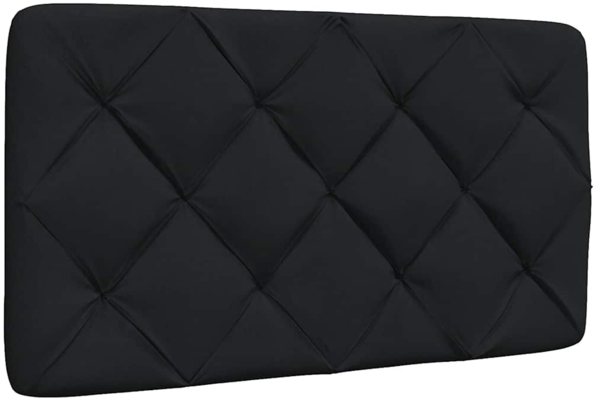 vidaXL Bettgestell mit LED ohne Matratze Schwarz 90x200 cm Stoff 3310645 Bild 6