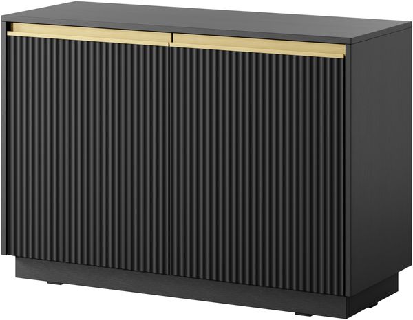 AX LIVING Kleine Kommode Lirio K103 103 cm modern und stilvoll schwarz