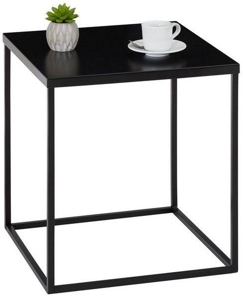IDIMEX Beistelltisch HILAR, Beistelltisch Sofatisch 40x40 Couchtisch Ablagetisch Tischplatte Metal