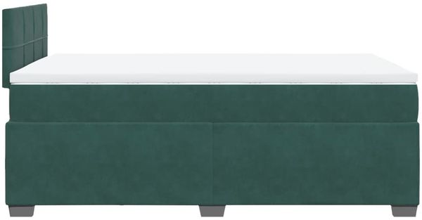 vidaXL Boxspringbett mit Matratze Dunkelgrün 120x200 cm Samt 3286285 Bild 9