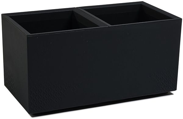 ONDIS24 Pflanzkübel Caro Beton Optik Blumenkübel mit Rollen aus Kunststoff 100% Recycled, frostsicher und UV-beständig