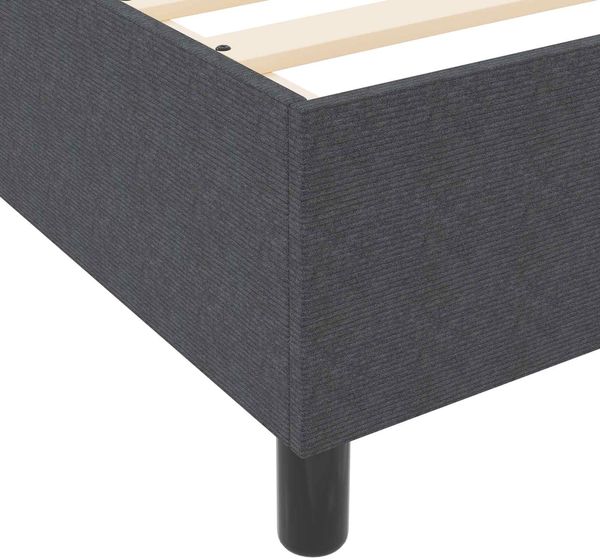 vidaXL Plattformbettgestell Dunkelgrau 140 x 190 cm Cordstoff 3337408 Bild 8