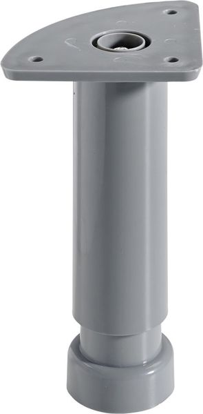 Hettich Sockelverstellfuß 3,2 x 13 - 18 cm Kunststoff grau - 1 Stück