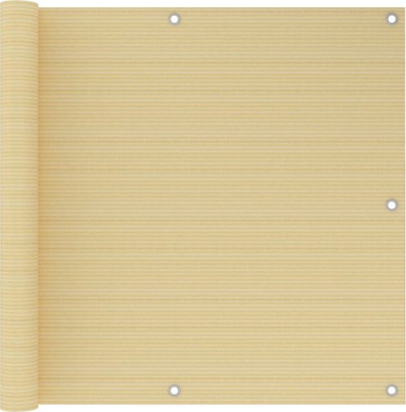 vidaXL Balkon-Sichtschutz Beige 90x300 cm HDPE 310912