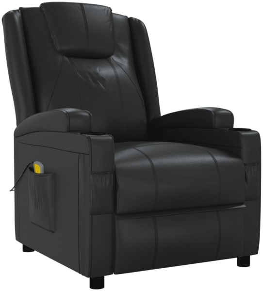 vidaXL Massagesessel Schwarz Kunstleder 342712