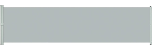 vidaXL Seitenmarkise Ausziehbar 600x160 cm Grau 313379