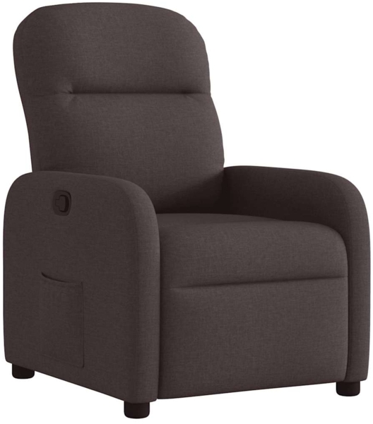 vidaXL Relaxsessel Dunkelbraun Stoff 4015527