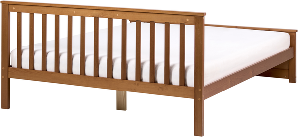 Bett mit Lattenrost Kiefernholz OLENDON 160x200 cm Braun Bild 5