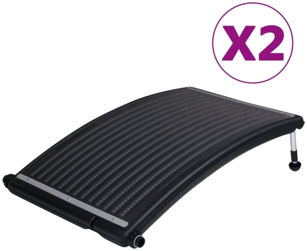 vidaXL Gebogene Solar-Heizpaneele für Pool 2 Stk. 110x65 cm 3059850