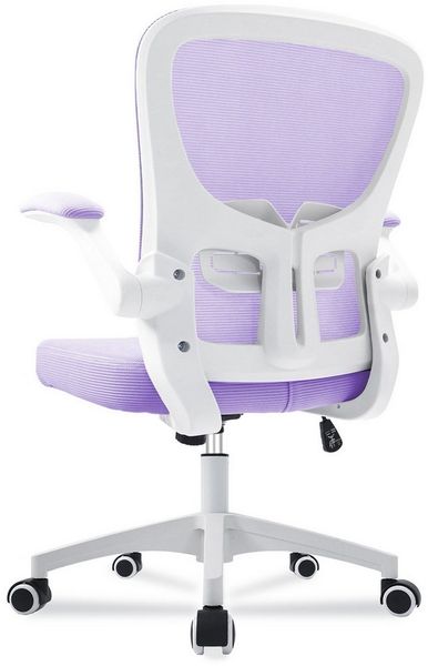 Durrafy Bürostuhl Ergonomischer Bürostuhl,Schreibtischstuhl mit klappbaren Armlehnen (Höhenverstellbarer Drehstuhl mit Wippfunktion bis 130°,Computerstuhl mit verstellbarer Lendenwirbelstütze und leisen Rollen), Chefsessel mit 150 kg Tragfähigkeit