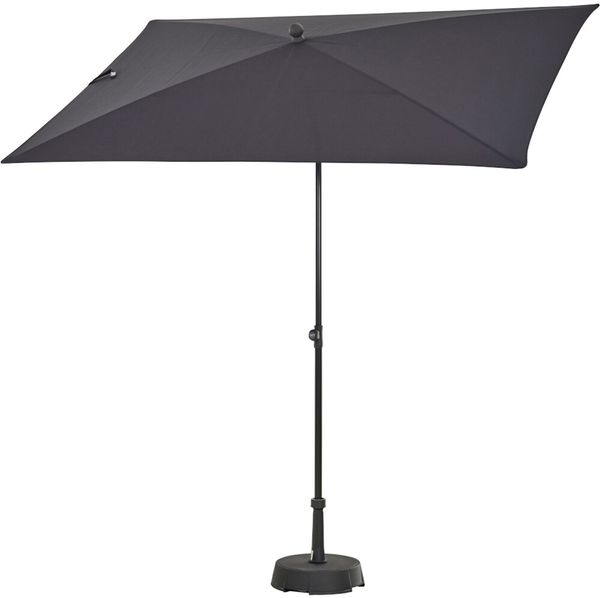 City Mittelstockschirm anthrazit/grau 140x210cm