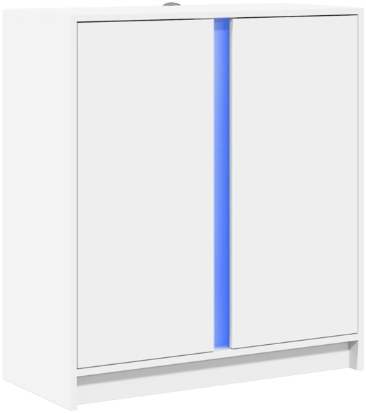 vidaXL LED-Sideboard Weiß 77x34x85 cm Holzwerkstoff 852131 Bild 2