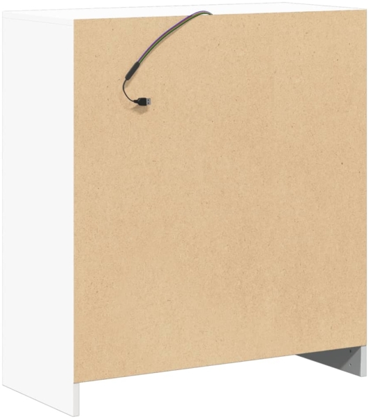 vidaXL LED-Sideboard Weiß 77x34x85 cm Holzwerkstoff 852131 Bild 8