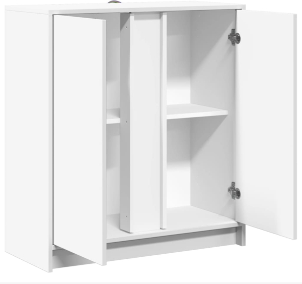 vidaXL LED-Sideboard Weiß 77x34x85 cm Holzwerkstoff 852131 Bild 6