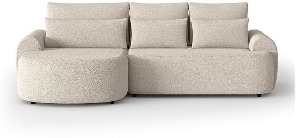 Beautysofa Ecksofa mit Schlaffunktion Olivio, mit Wellenfedern, gepolstertes Ecksofa, im modernen Stil, mit Bettkasten