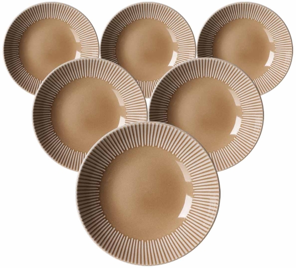 Ritzenhoff & Breker Banda Suppenteller ø 20 cm 6er Set Beige