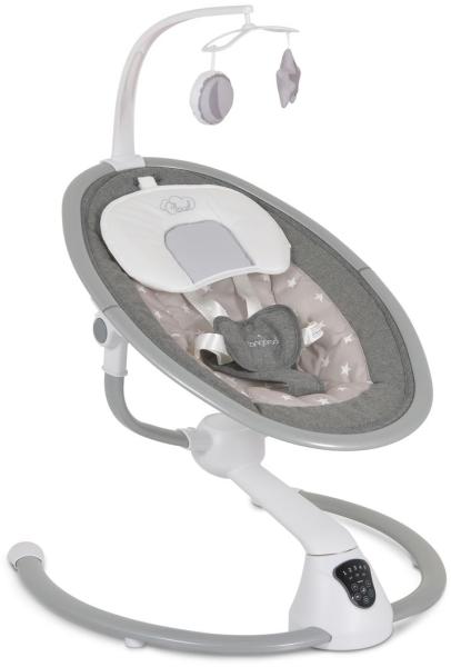 Cangaroo Swing Cloud Babywippe Musik Timer Mobile Schwingfunktion Fernbedienung beige Sterne