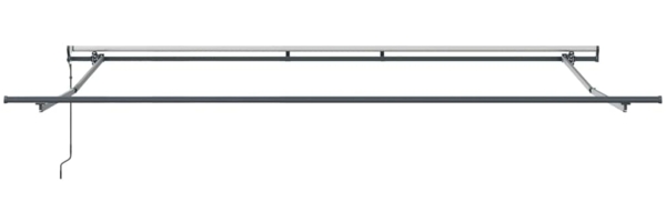 vidaXL Einziehbare Markise Schwarz 450 x 300 cm Stoff 3330961 Bild 6