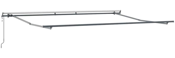 vidaXL Einziehbare Markise Schwarz 450 x 300 cm Stoff 3330961 Bild 3