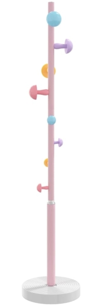 vidaXL Garderobenständer Rosa 172 cm Pulverbeschichtetes Eisen 377097