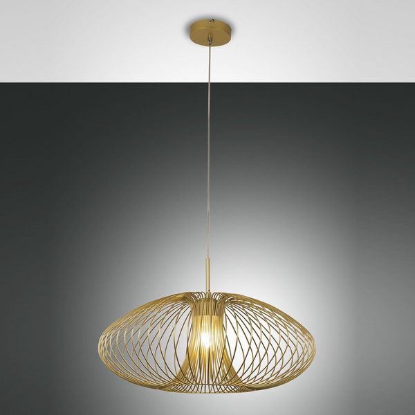 Fabas Luce 3706-40-225 Pendelleuchte Fassa 60cm gold E27