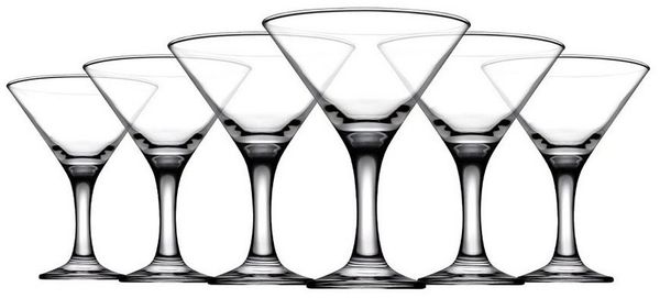 Pasabahce Cocktailglas Pasabahce Bistro Martiniglas 6er Set, Glas